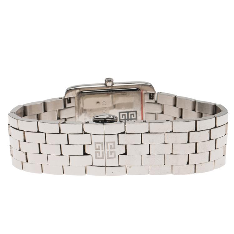 Pre Owned Givenchy Silver Stainless Steel Aspaaras Women's Wristwatch 20MM