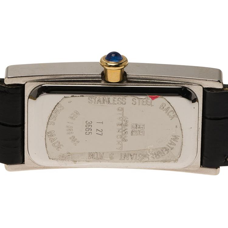Pre Owned Givenchy White Stainless Steel Apsaras Women's Wristwatch 15MM