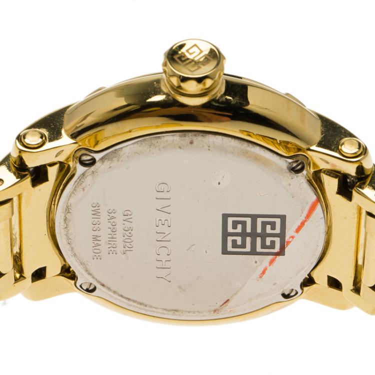 Pre Owned Givenchy White Stainless Steel GV.5202 Women's Wristwatch 36MM