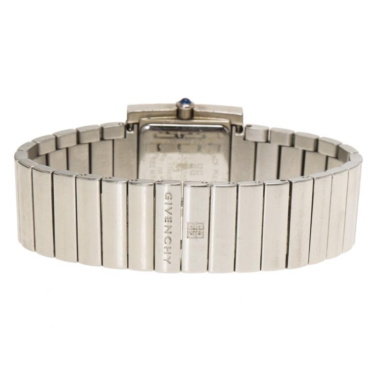 Pre Owned Givenchy Blue Stainless Steel Apsaras Women's Wristwatch 23MM