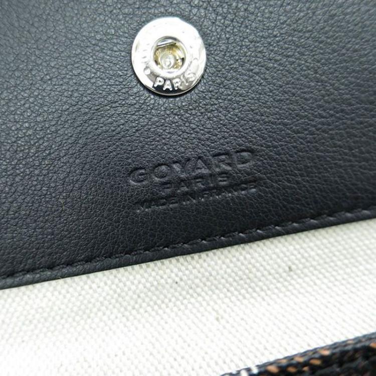 Pre Owned Goyard Black Chevron Coated Canvas Saint Louis GM Bag