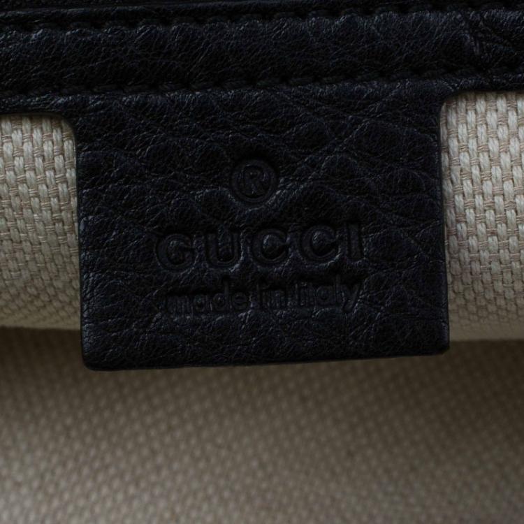 مملوكة مسبقًا Gucci Black Leather Soho Clutch