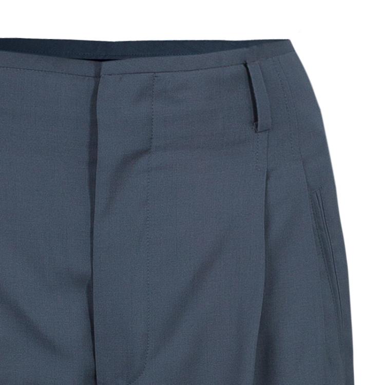 Pre Owned Gucci Grey Wide Leg Trousers M