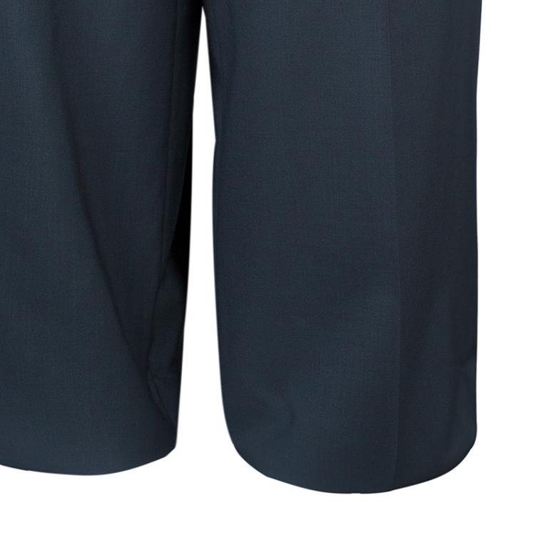 Pre Owned Gucci Grey Wide Leg Trousers M
