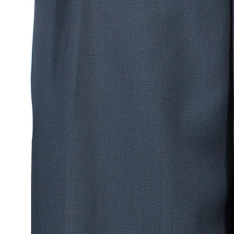 Pre Owned Gucci Grey Wide Leg Trousers M