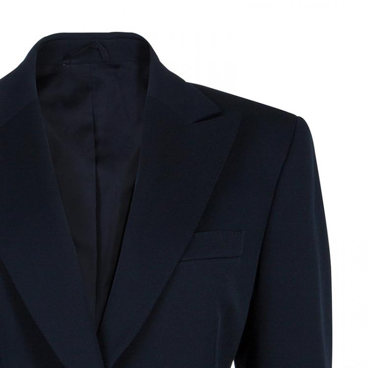 Pre Owned Gucci Navy Blue Wool Blazer M