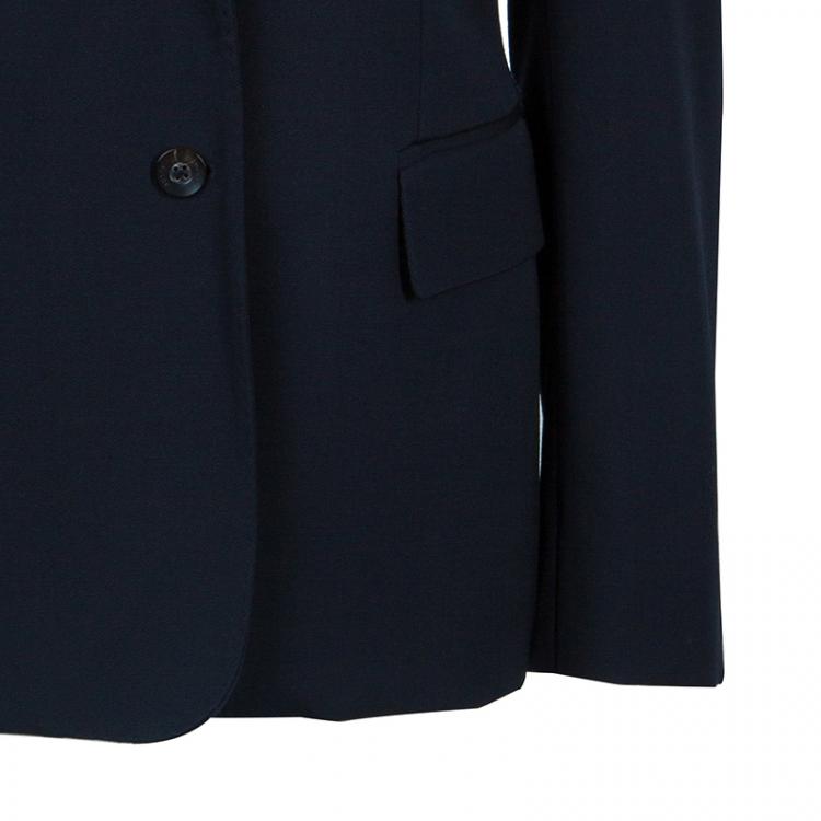 Pre Owned Gucci Navy Blue Wool Blazer M