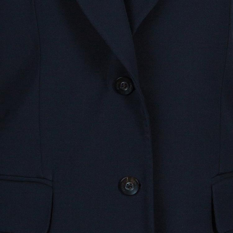 Pre Owned Gucci Navy Blue Wool Blazer M
