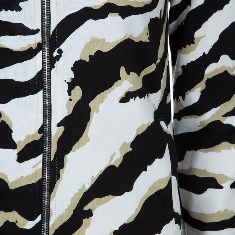 Pre Owned Gucci Multicolor Animal Print Hoodie S