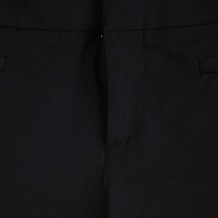 Pre Owned Gucci Black Leather Panel Detail Skinny Trousers S