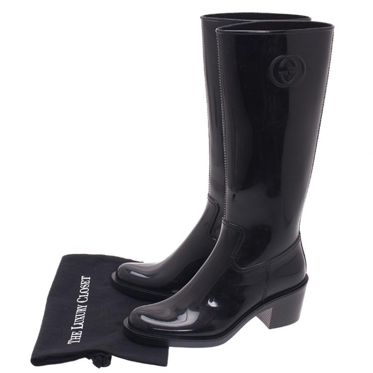 gucci rubber rain boots