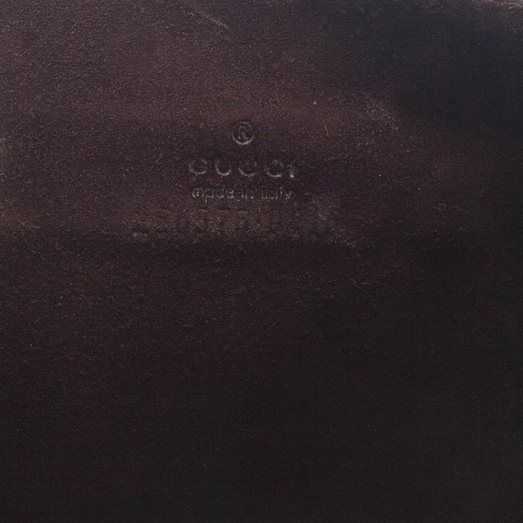 Pre Owned Gucci Brown Guccissima Canvas and Leather iPad Cover