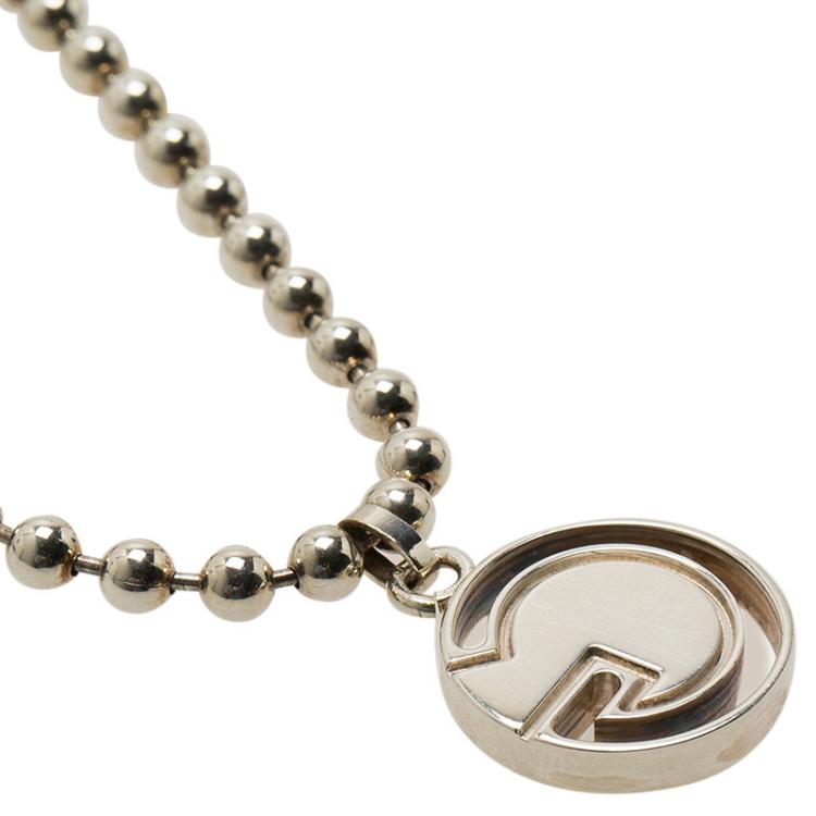 Pre Owned Gucci G Silver Chain Bracelet
