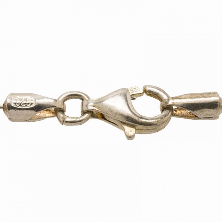 Pre Owned Gucci Tag Silver Bracelet