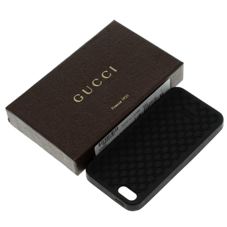Pre Owned Gucci Black Bioplastic Iphone 5G Case