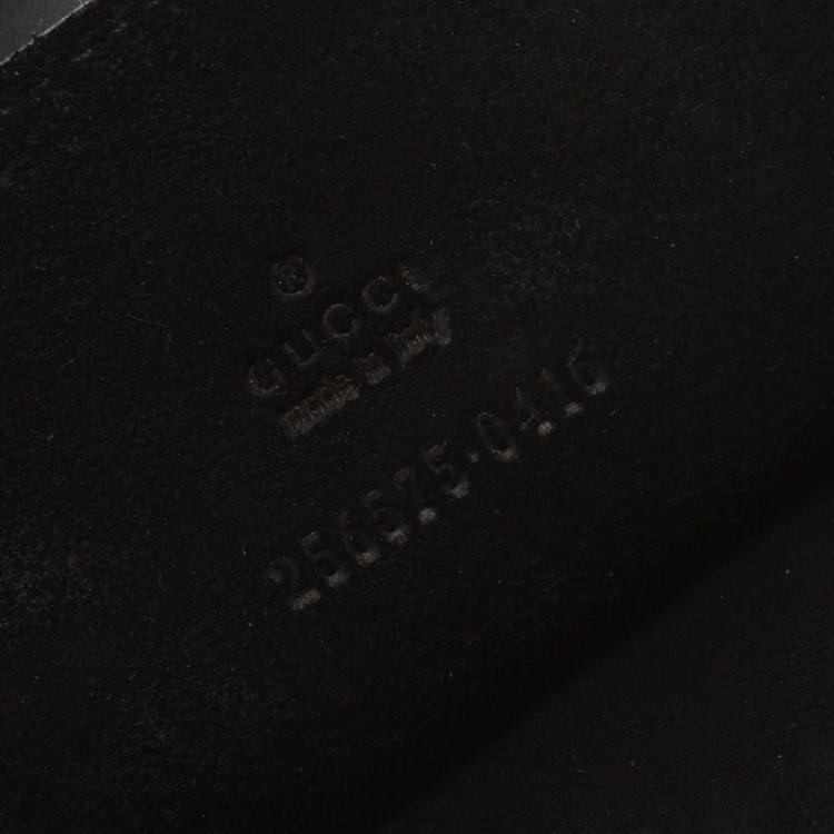 Pre Owned Gucci Black Guccissima Leather iPad Case