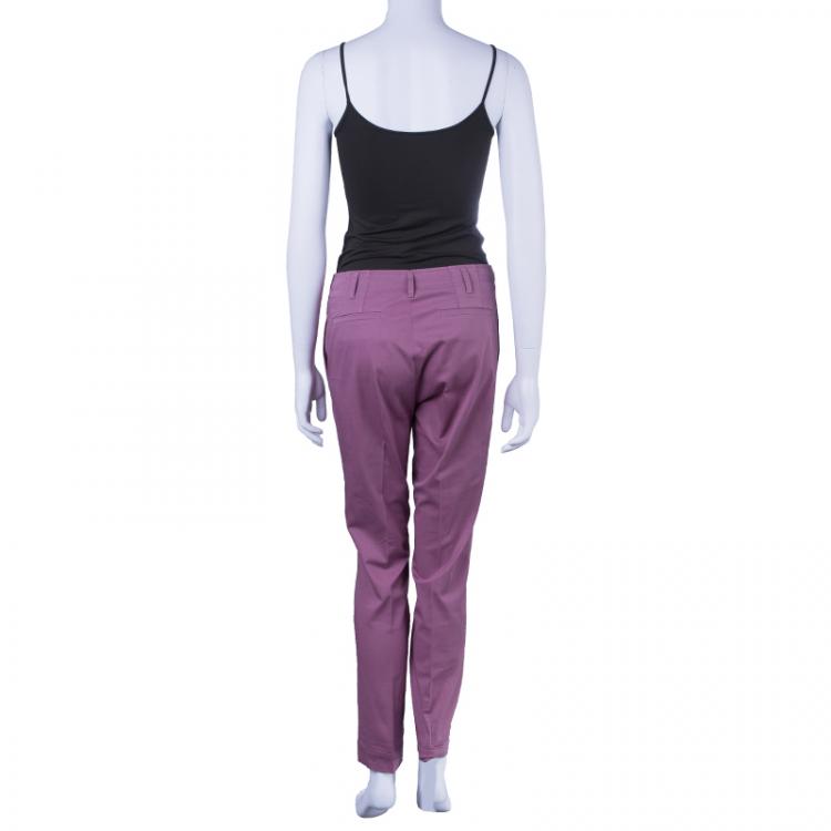 مملوكة مسبقًا Gucci Mauve Tapered Trousers M