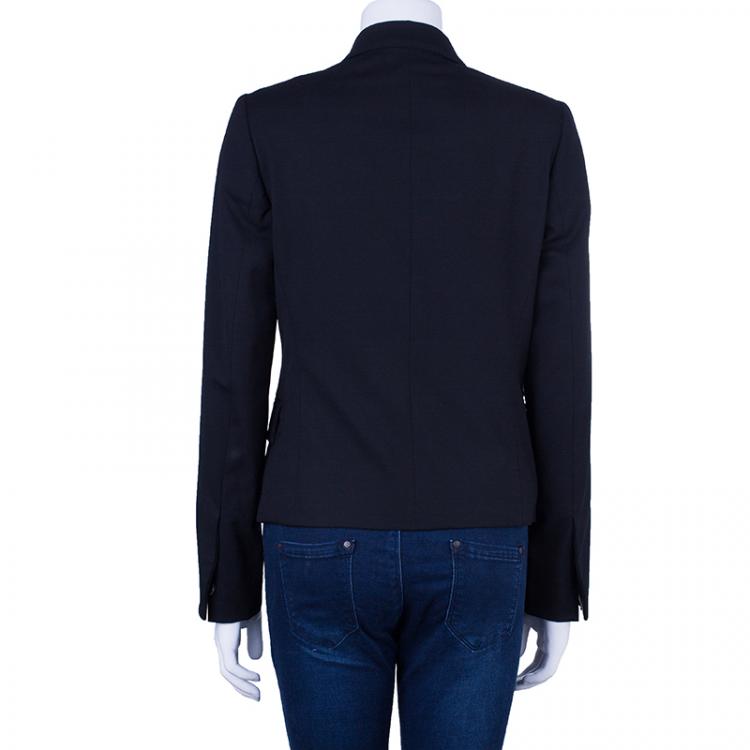 Pre Owned Gucci Black Hook Blazer Jacket S