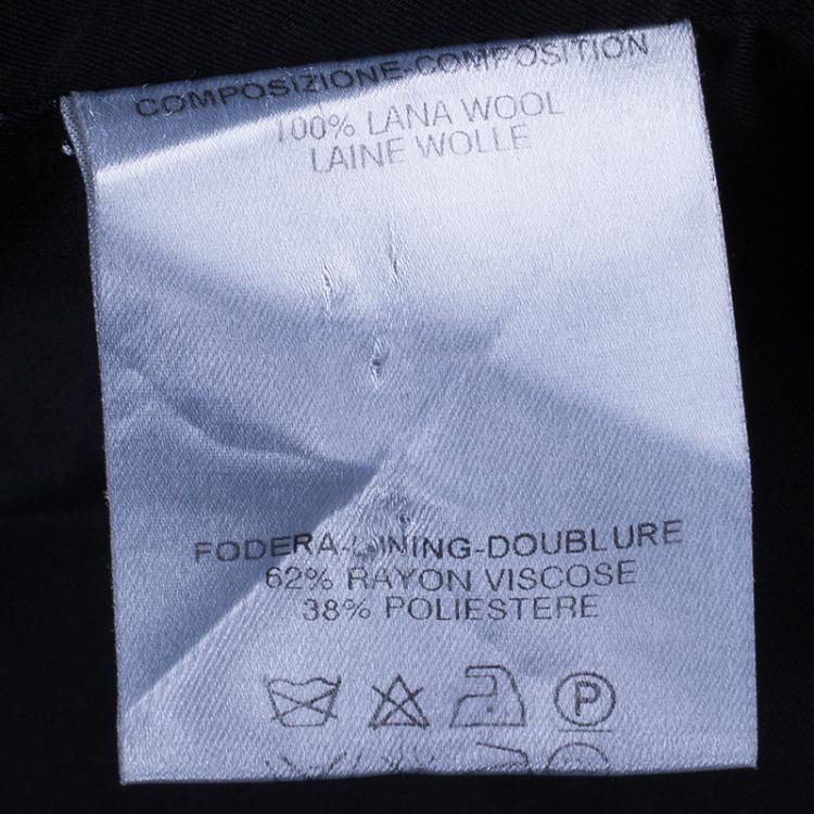 Pre Owned Gucci Black Hook Blazer Jacket S