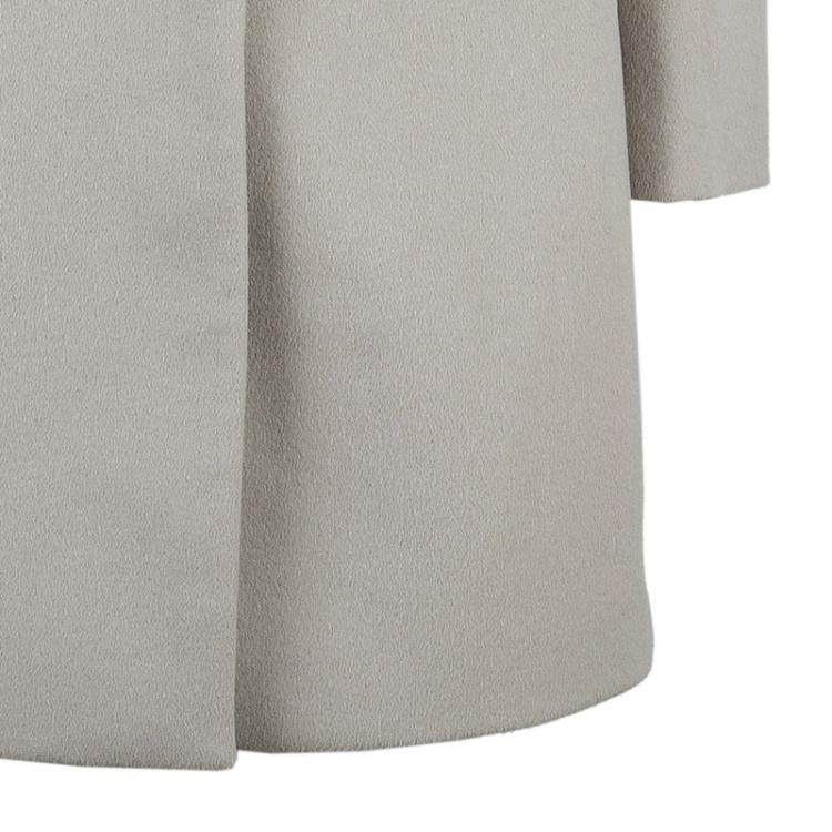 Pre Owned Gucci Beige Wool Long Coat M