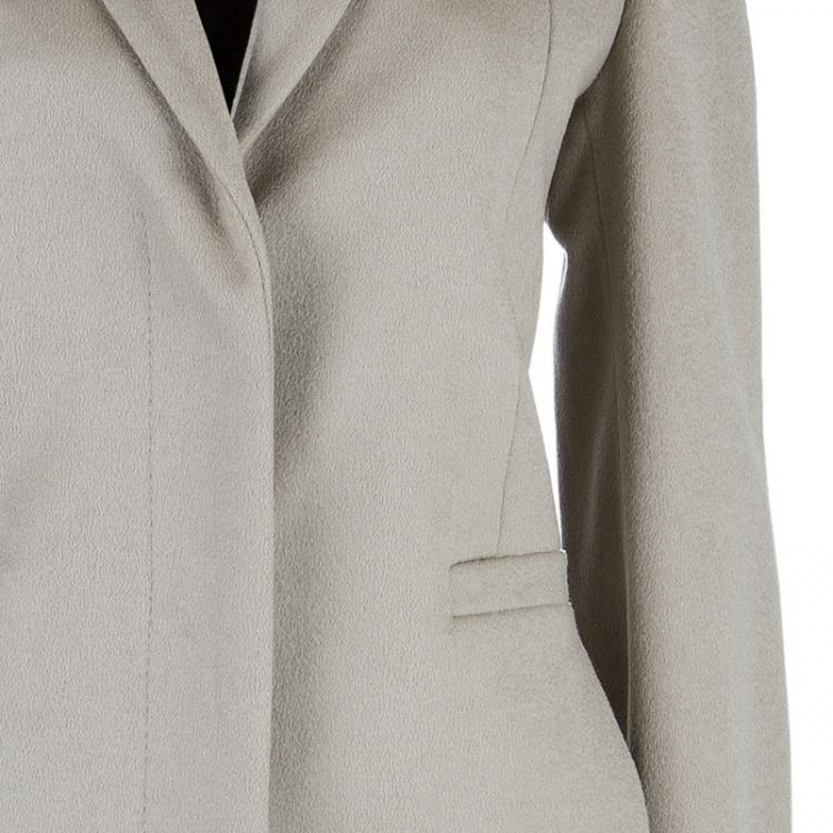 Pre Owned Gucci Beige Wool Long Coat M
