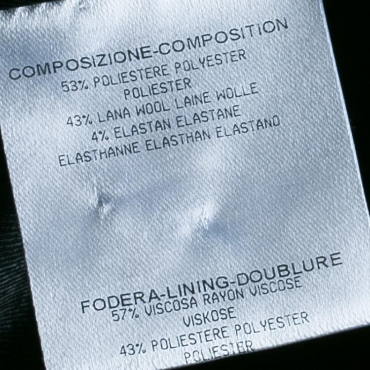 Pre Owned Gucci Black Wool Tailored Blazer M