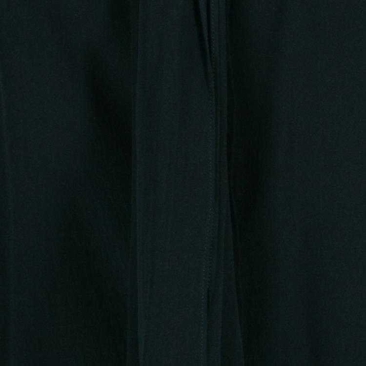 Pre Owned Gucci Black Silk Button Down Top S