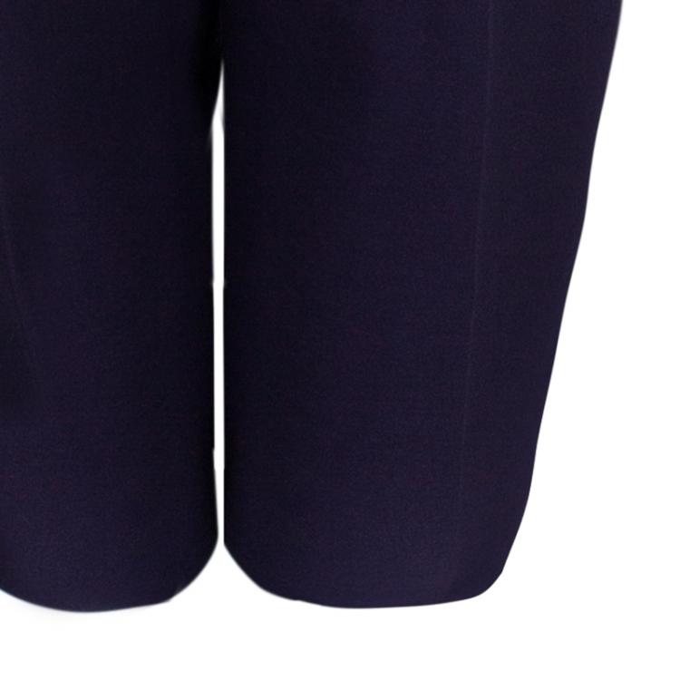 Pre Owned Gucci Purple Wide Leg Trousers M