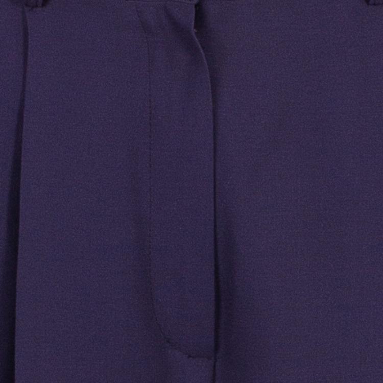 Pre Owned Gucci Purple Wide Leg Trousers M