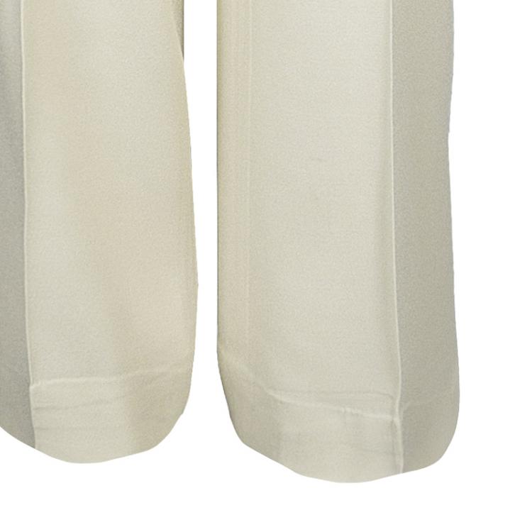 Pre Owned Gucci Cream Tailored Trousers M