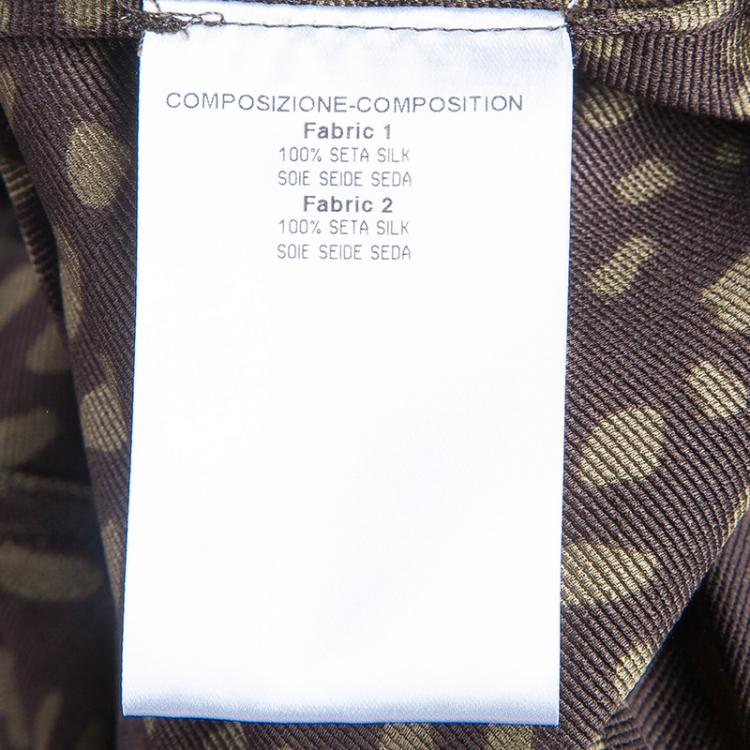 Pre Owned Gucci Green One Shoulder Dress M