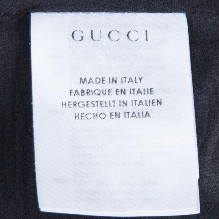 Pre Owned Gucci Black Belted Blazer L