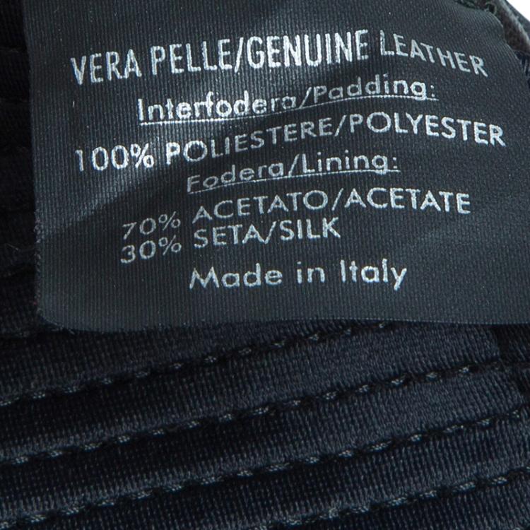 Pre Owned Gucci Black Leather Jacket M