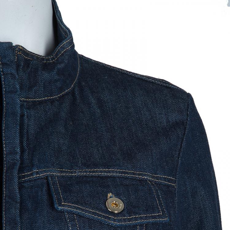 Pre Owned Gucci Denim Fitted Jacket M