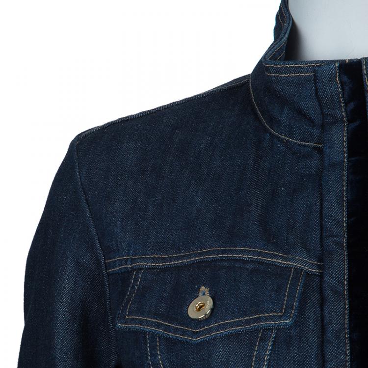 Pre Owned Gucci Denim Fitted Jacket M