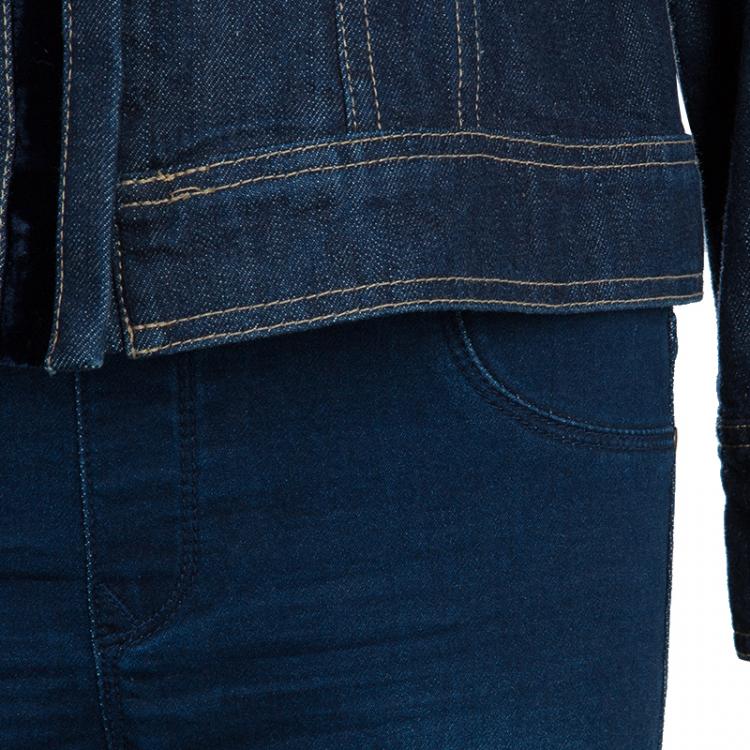 Pre Owned Gucci Denim Fitted Jacket M