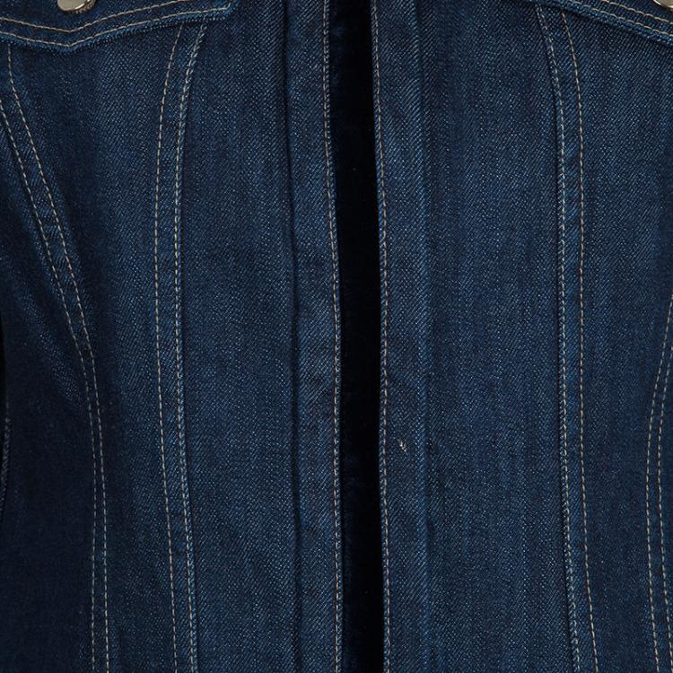 Pre Owned Gucci Denim Fitted Jacket M