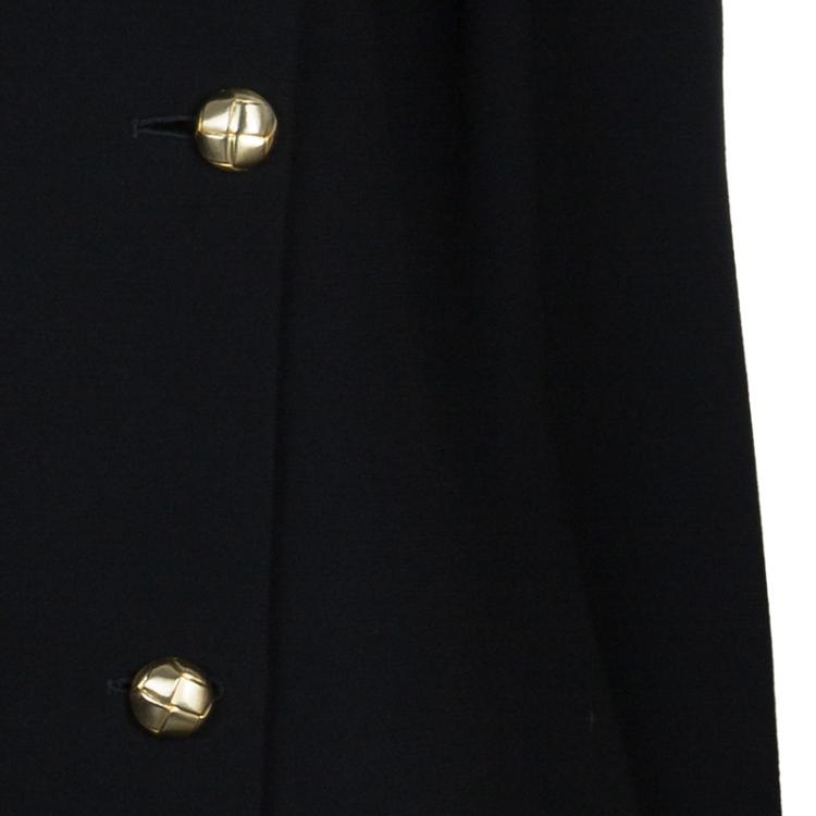 Pre Owned Gucci Black Double Breasted Wool Jacket M