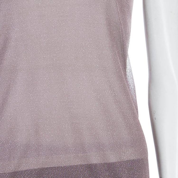 Pre Owned Gucci Shimmer Sleeveless Top S
