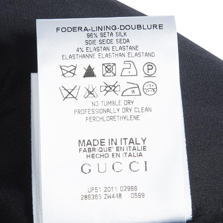 Pre Owned Gucci Metallic Gold Box Jacket S