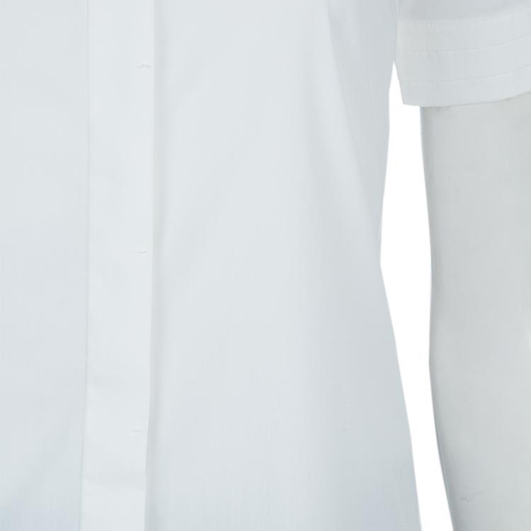 Pre Owned Gucci White Equestrian Cotton Top S