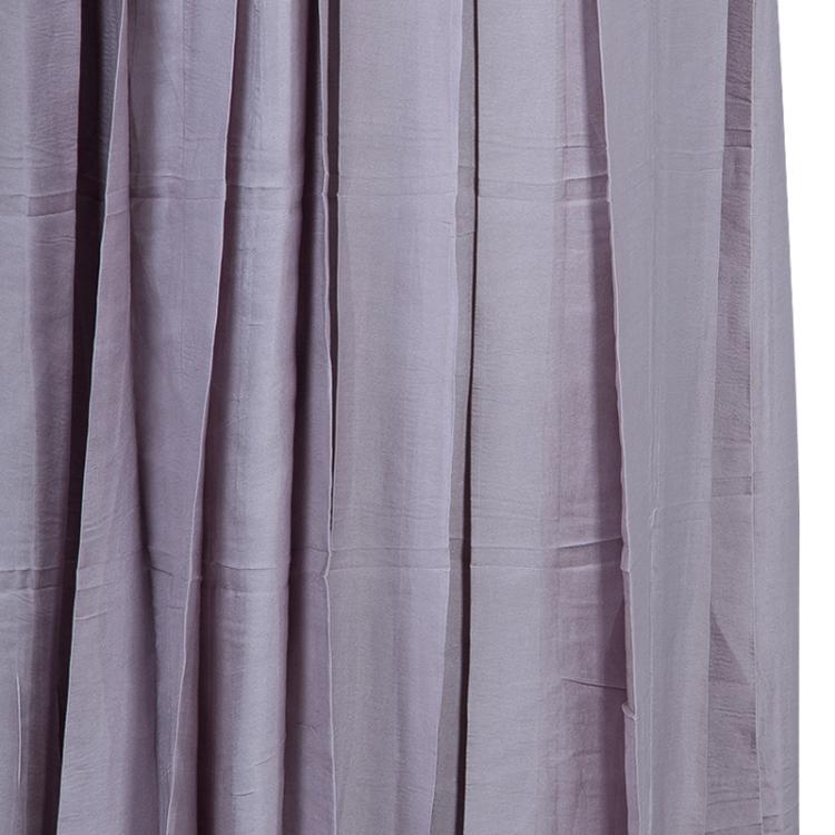 Pre Owned Gucci Lavender Pleated Skirt S