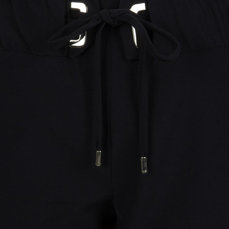 Pre Owned Gucci Black Drawstring Detail Tailored Pants S