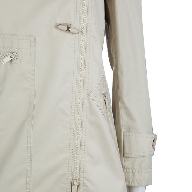 Pre Owned Gucci Beige Toggle Button Jacket S