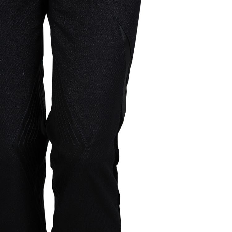 Pre Owned Gucci Black Geometric Paneled Trousers S