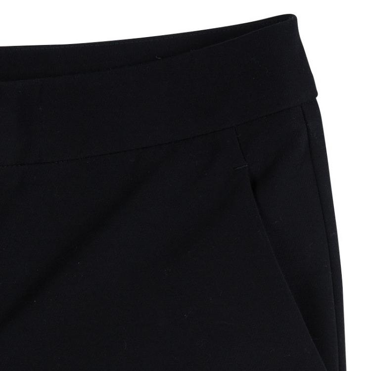 Pre Owned Gucci Black Frill Hem Trousers S