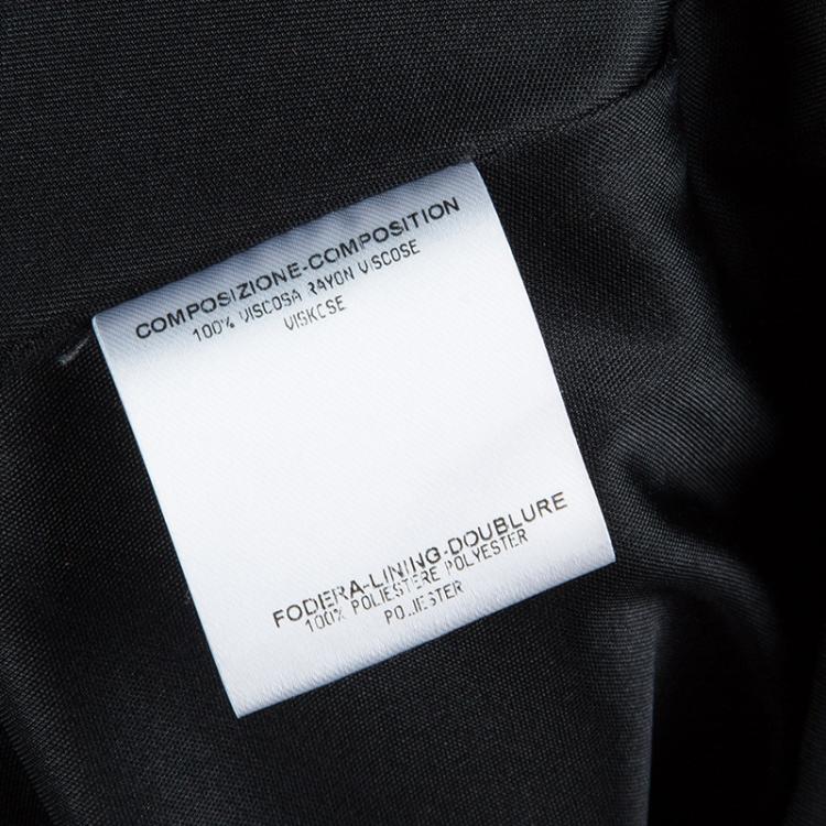 Pre Owned Gucci Black Knit Colorblock Sleeveless Dress M