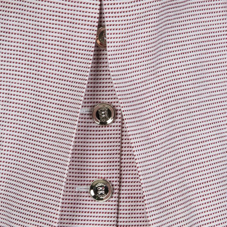 Pre Owned Gucci Red and White Patterned Blazer M