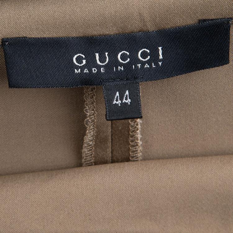 Pre Owned Gucci Beige Peplum Skirt M