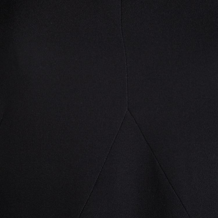 Pre Owned Gucci Black Silk Cutout Shift Dress M